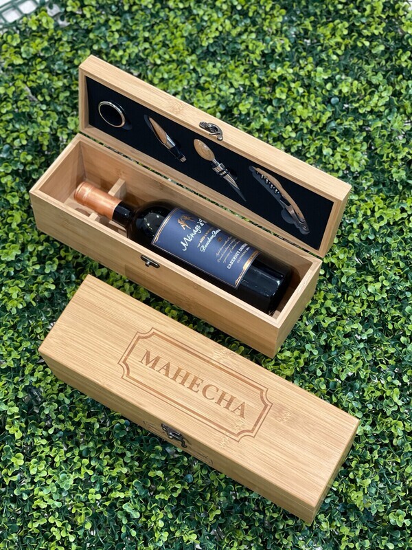 JG ACCESORIOS P/BAR CAJA DE MADERA 5PZ