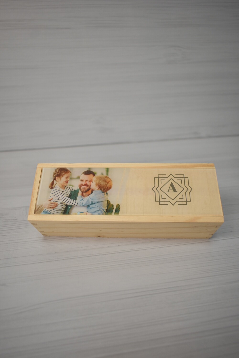 Domino de madera con foto