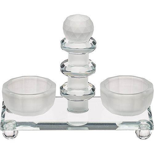 Salero con base de Cristal esmerilado 13 cm