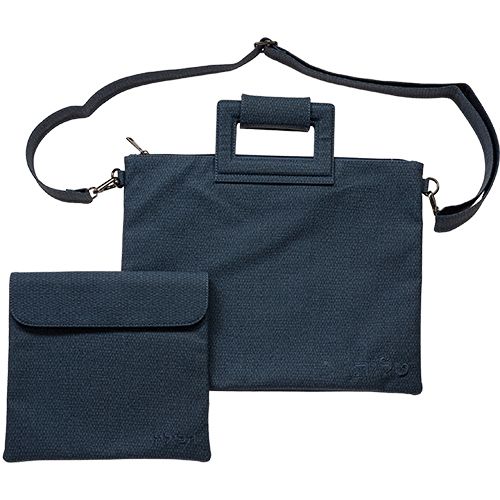 Set de Coracha en azul marino 38x31 cm