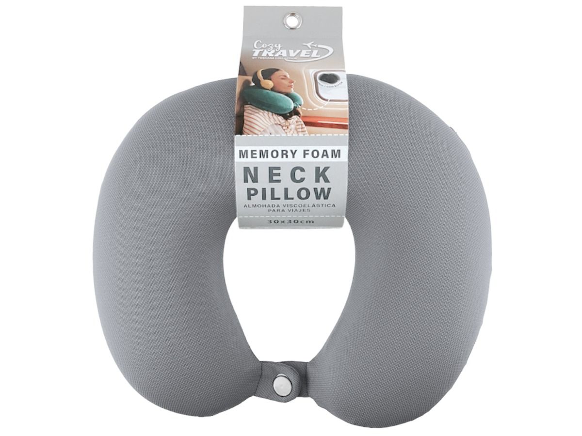 ALMOHADA PARA CUELLO GRIS