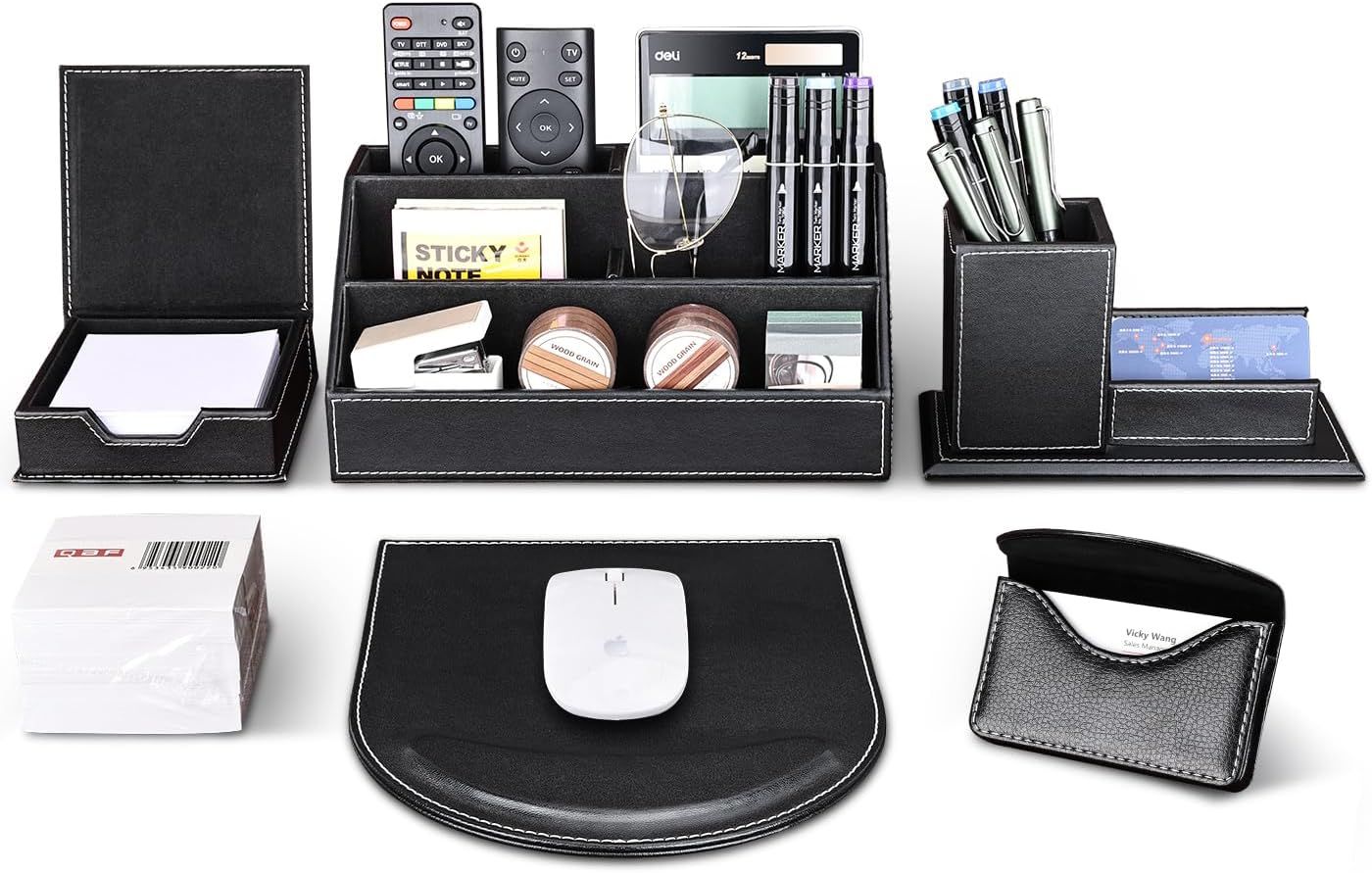 Set organizador de escritorio de oficina 6 piezas