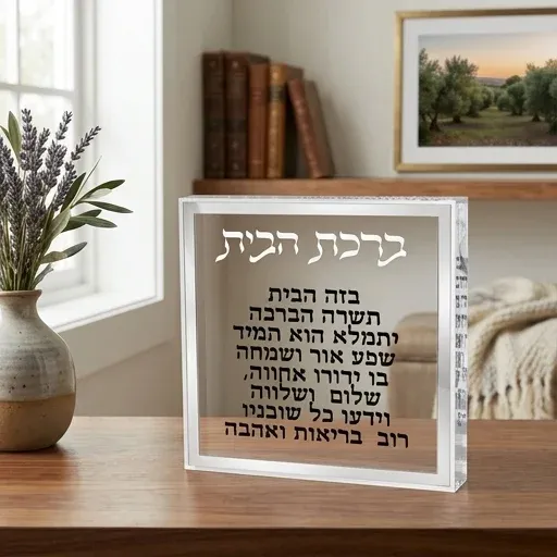 Bircat Habait - Bendicion de la casa con detalles plateados