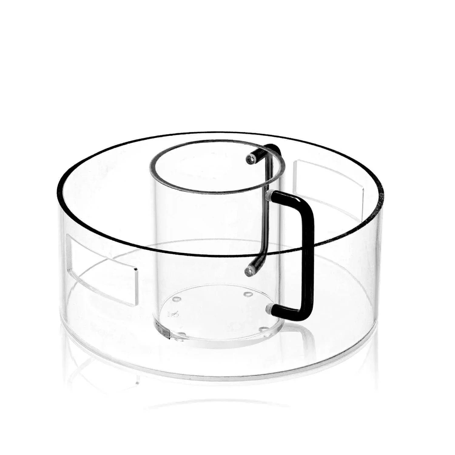 Bowl con netilat en acrilico negro