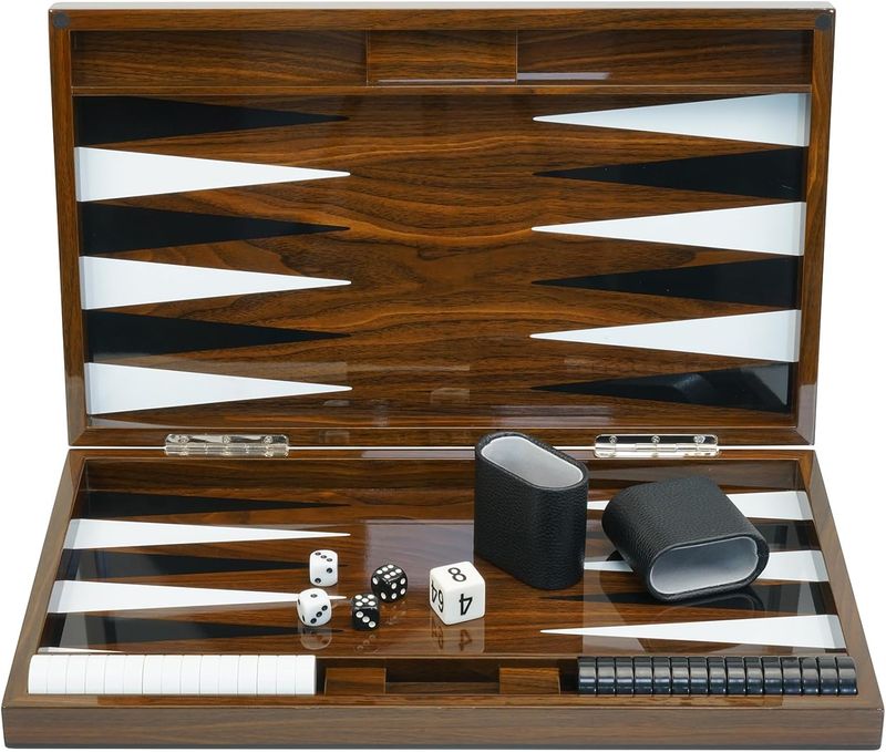 Backgammon lacado de madera
