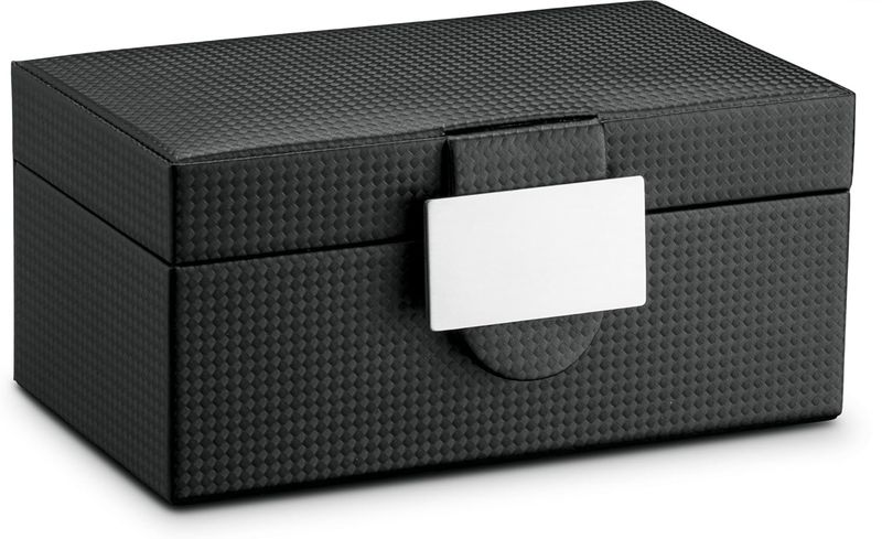 Caja de reloj con 3 slots negro con evilla