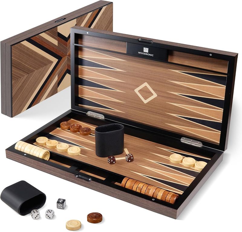 Juego de backgammon de 19 pulgadas