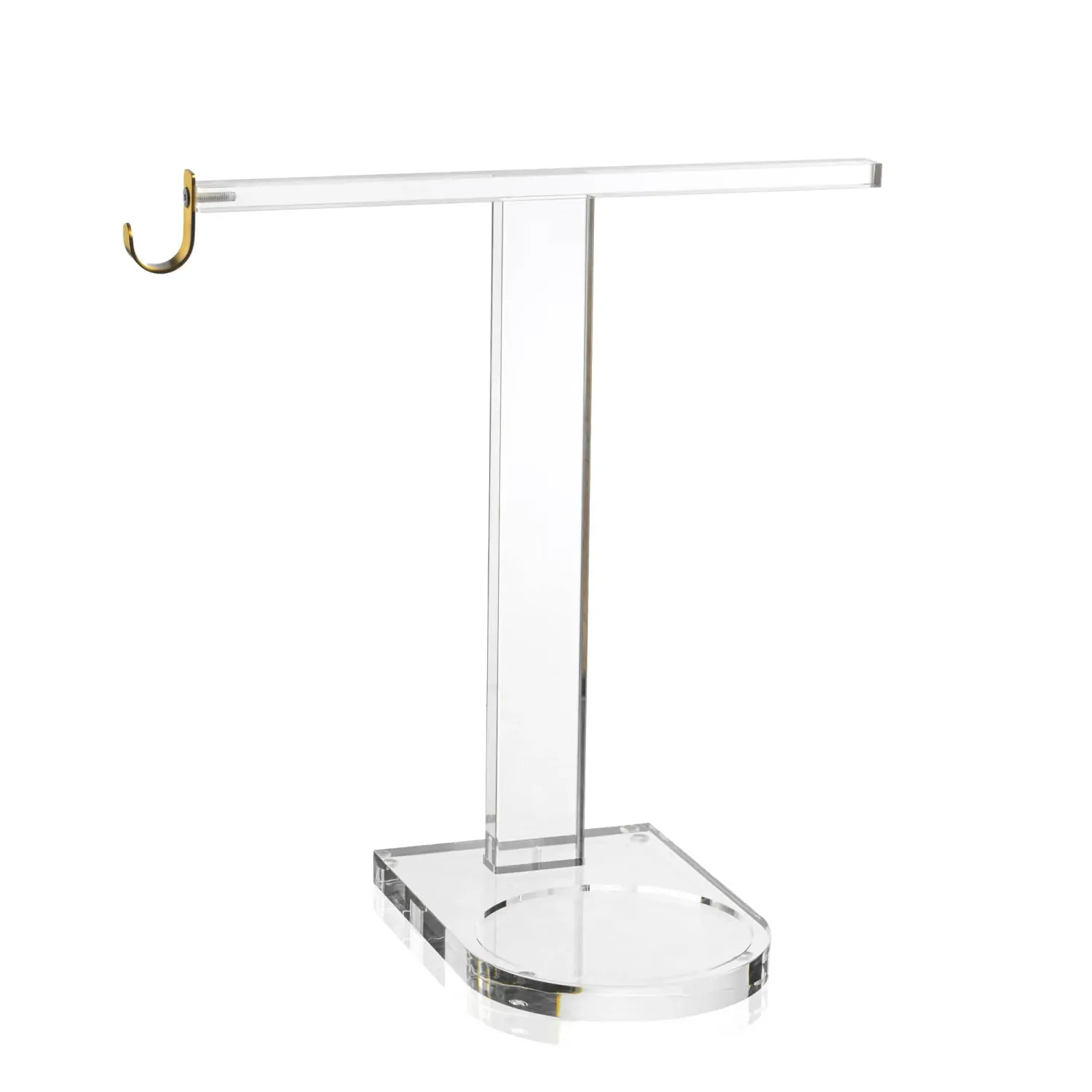 Soporte de toalla de acrilico con espacio para netilat y anillos