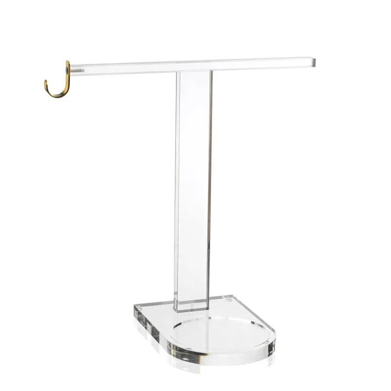Soporte de toalla de acrilico con espacio para netilat y anillos