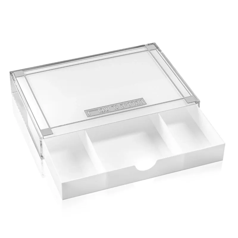 Bandeja para las velas de shabat - Classic 2.0 - Silver