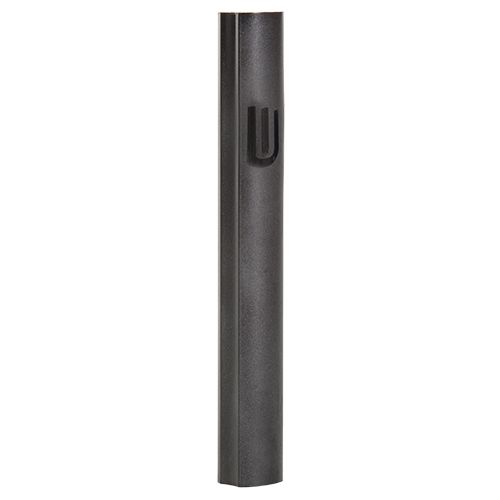 Mezuza de aluminio de 12 cm - Negra