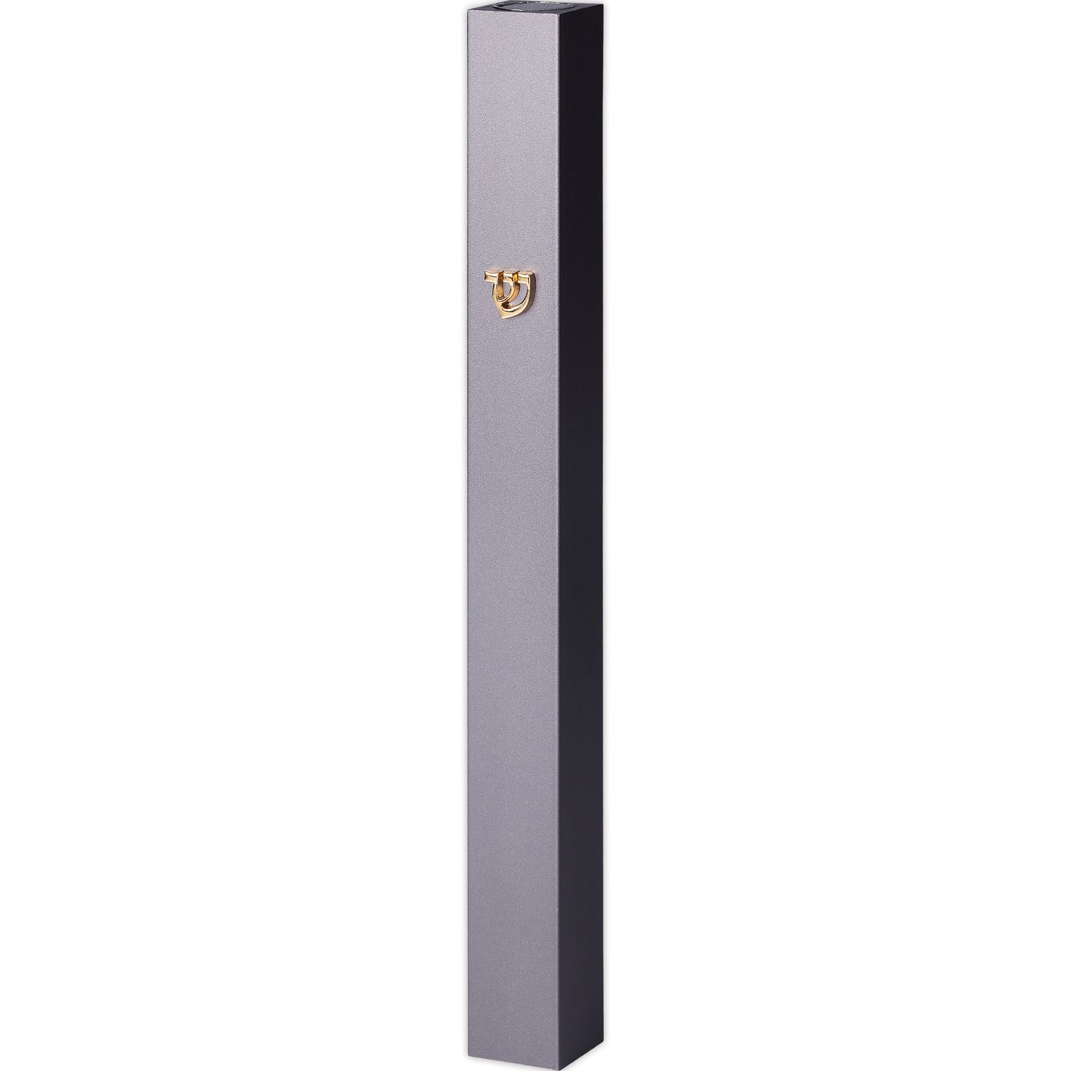 Mezuza de aluminio de 12 cm Gris oscuro
