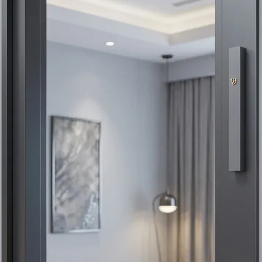 Mezuza de aluminio de 12 cm Gris oscuro