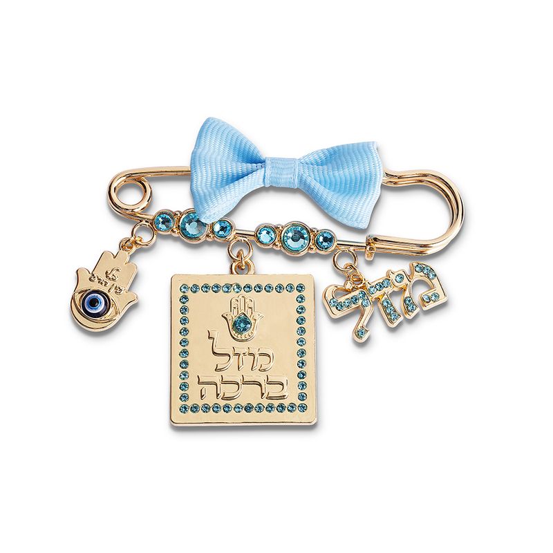 Pin para bebe con lasito Azul