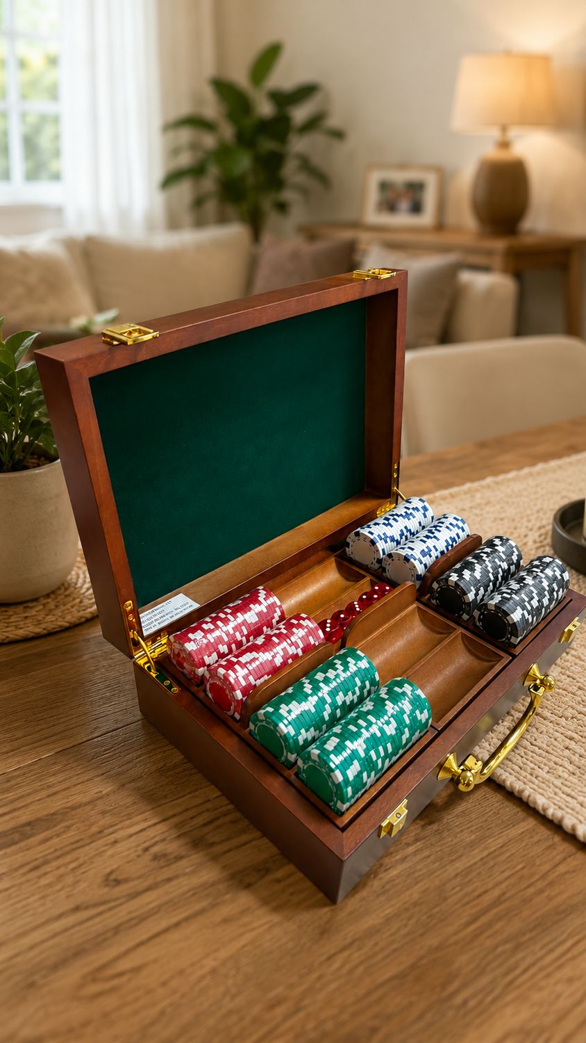 Juego de poquer 300pcs madera