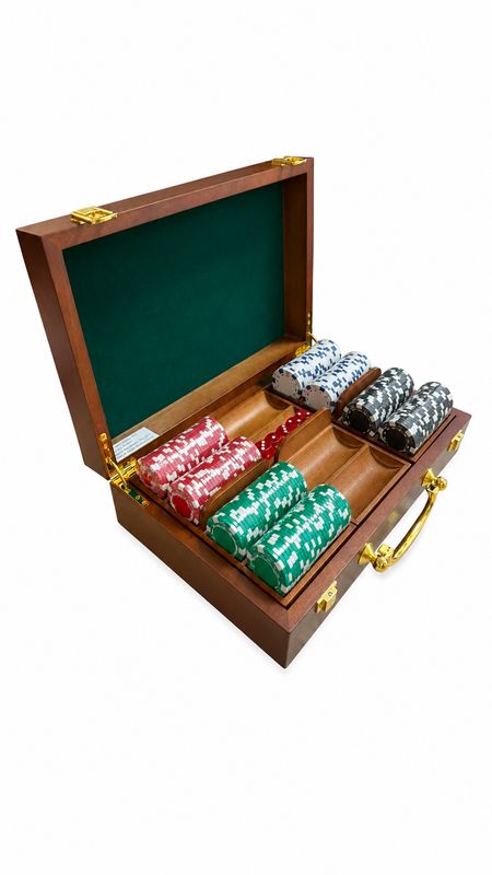 Juego de poquer 300pcs madera