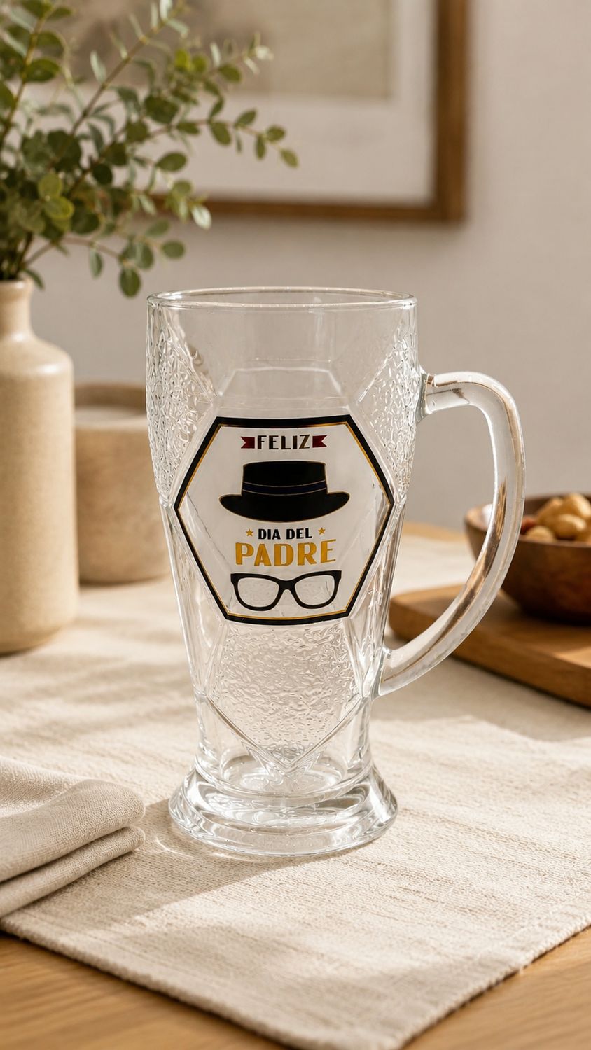 Vaso Jarra  de Cerveza Dia del padre
