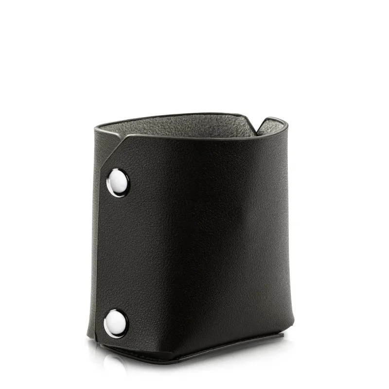 Portalapices de cuero  -  Negro