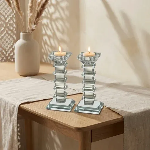 Candelabros de cristal liner 16 cm