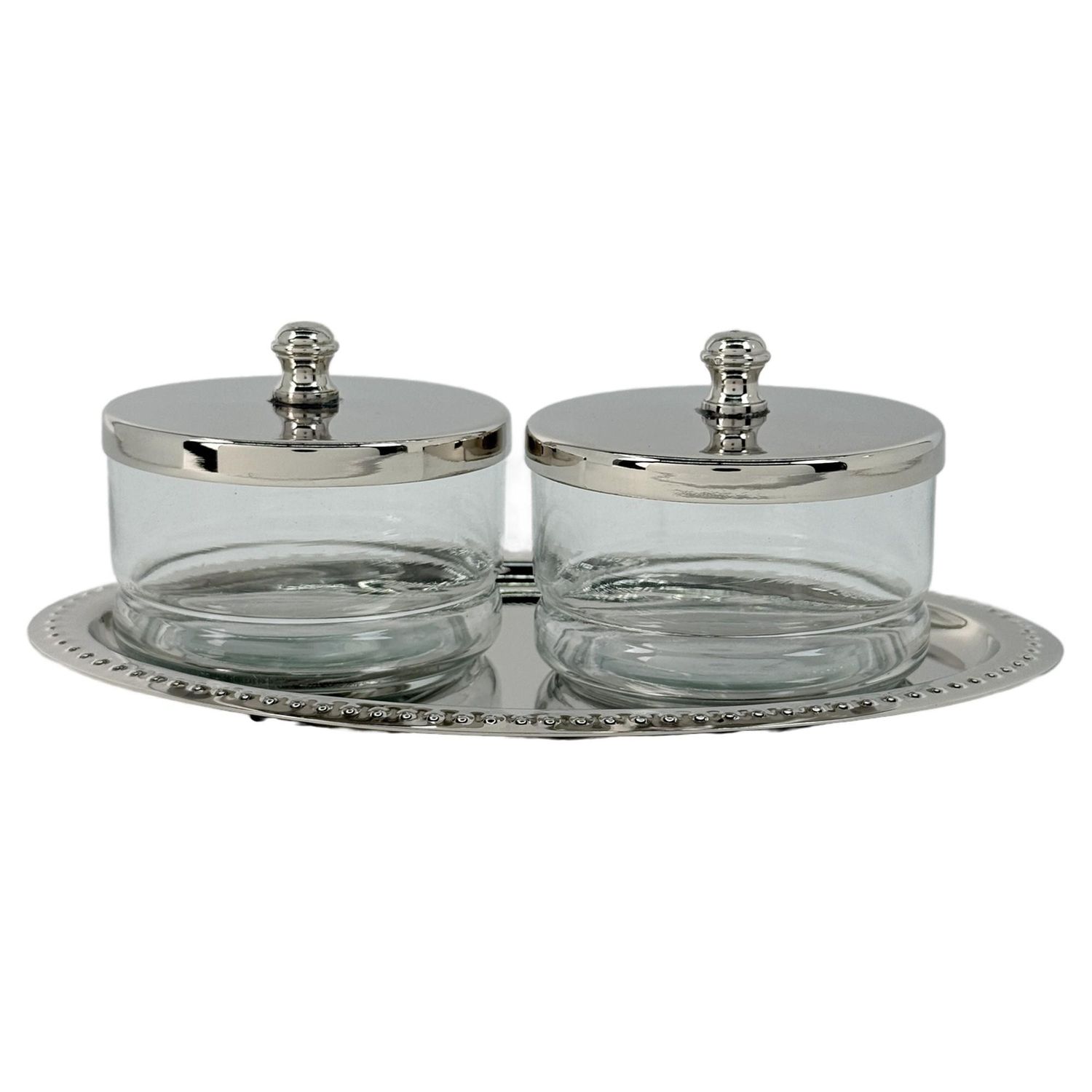 Mielera doble en plateado