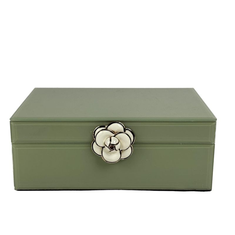 Caja decorativa verde