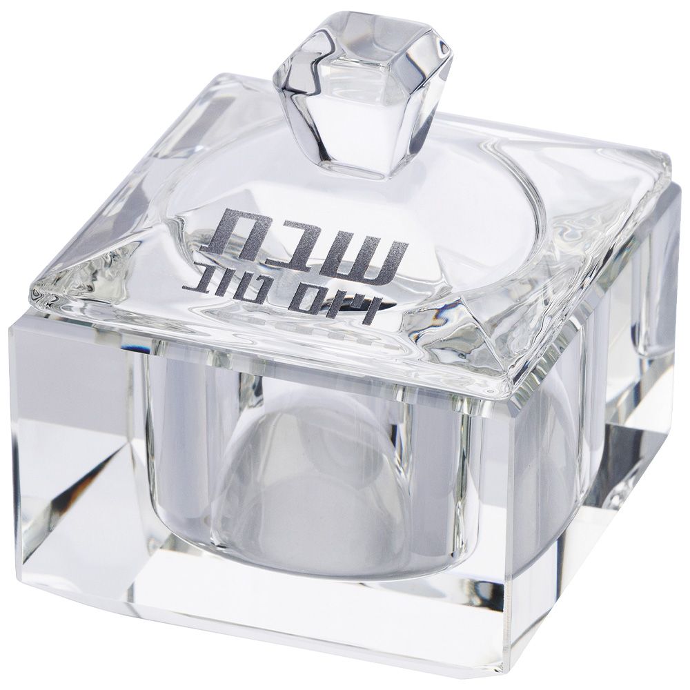 Salero con base de cristal cuadrado
