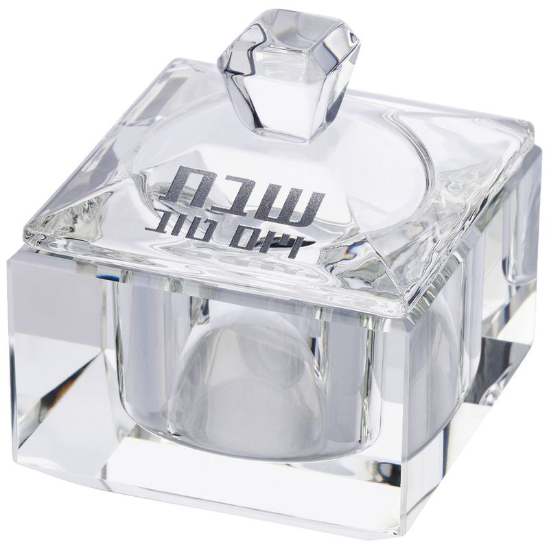Salero con base de cristal cuadrado