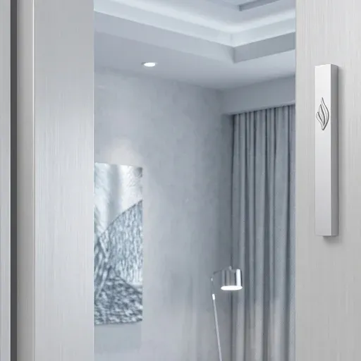 Mezuza 12 cm-Aluminio- Silver