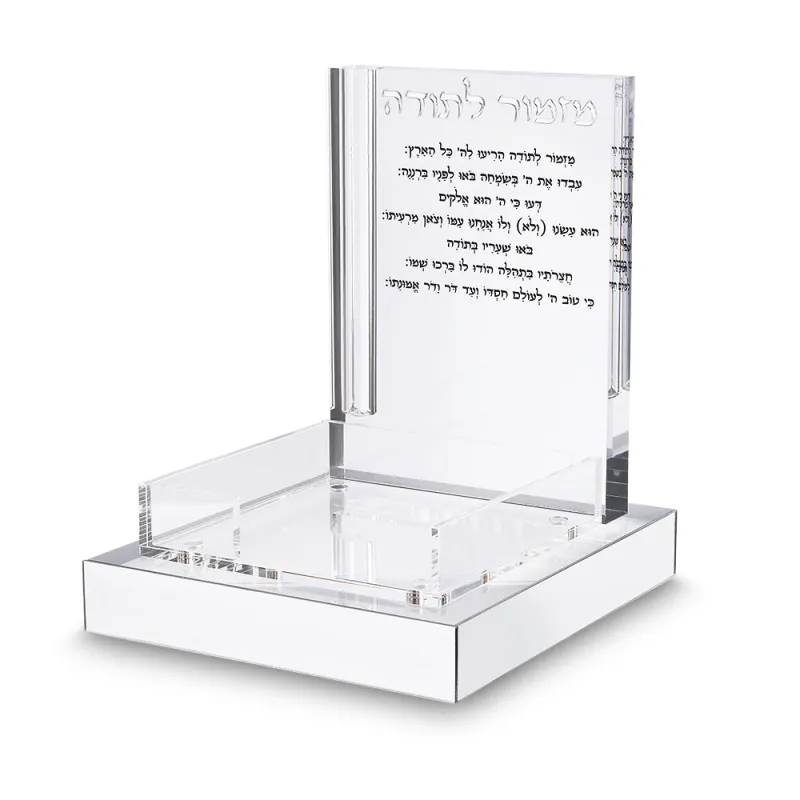 Stand para pluma y Pos-it con Salmo de agradecimiento