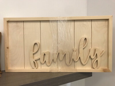 Family DIY Sign