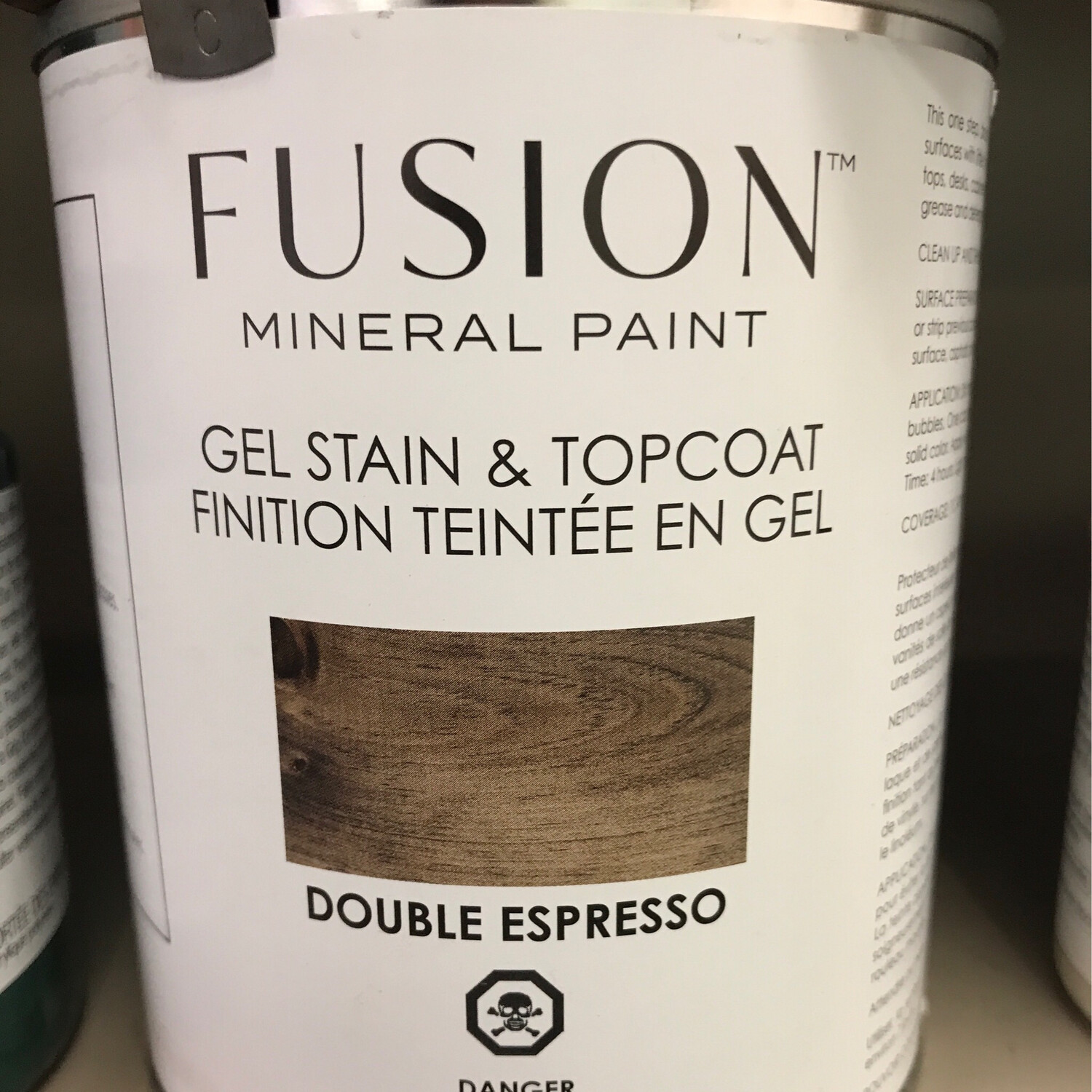 Fusion Gel Stain & Topcoat 946ml Double Expresso