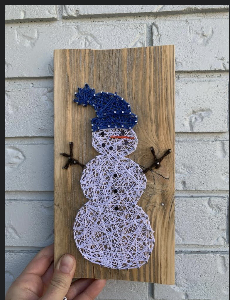 Snowman String Art Kit