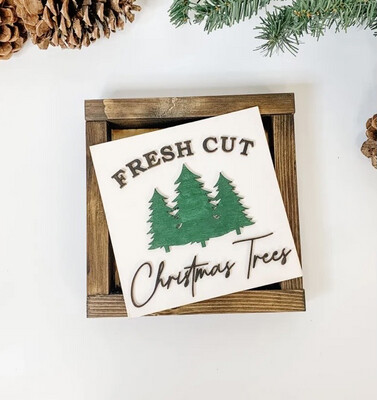 Christmas Tree Interchangeable Sign Kit