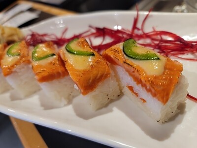 Seared Salmon Oshi