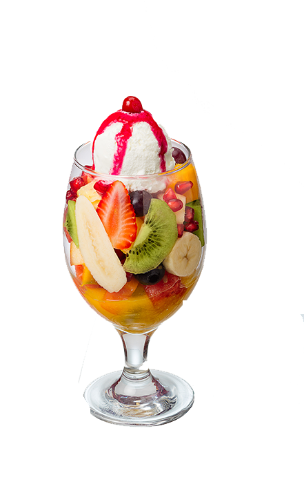 Fruit Salad with Ice Cream