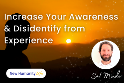 The Way to Increase Your Awareness and to Disidentify from Experience
