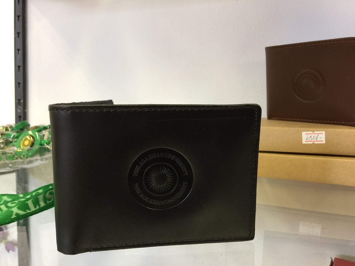 AKU EMBOSSED LEATHER WALLET MALE