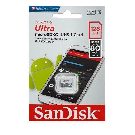 Original SanDisk Ultra SDCard 32GB, 64GB, 128GB