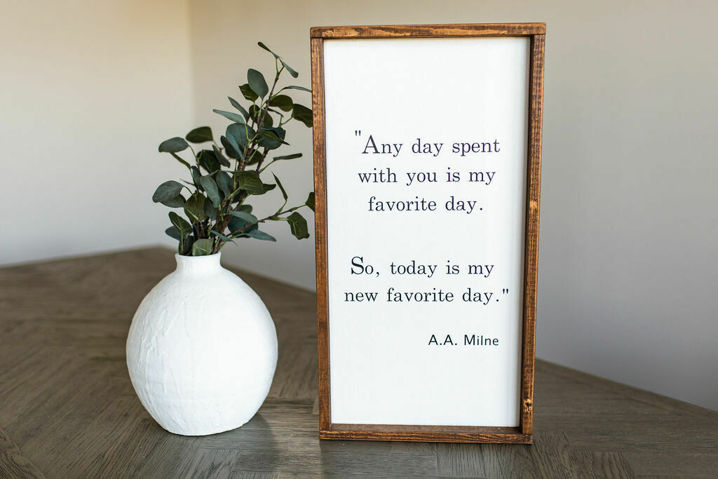 &quot;Favorite Day&quot; Wood Sign