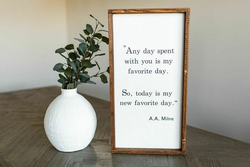 &quot;Favorite Day&quot; Wood Sign