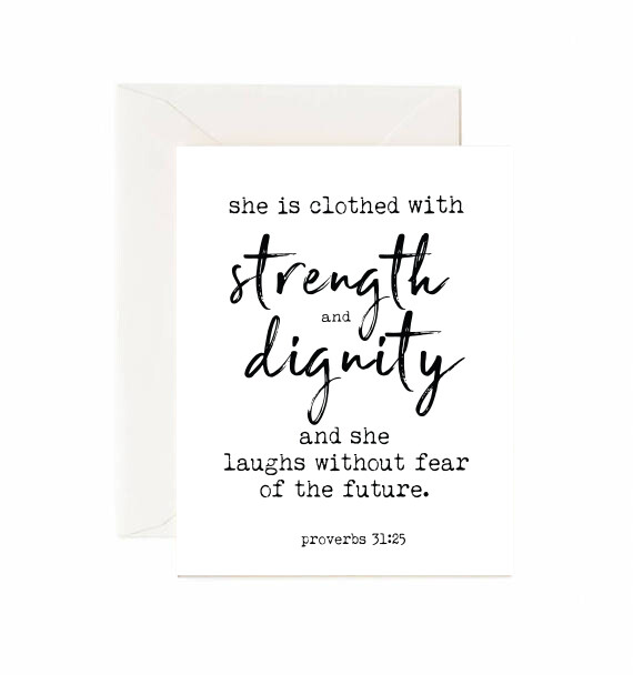 &quot;Strength &amp; Dignity&quot; Card