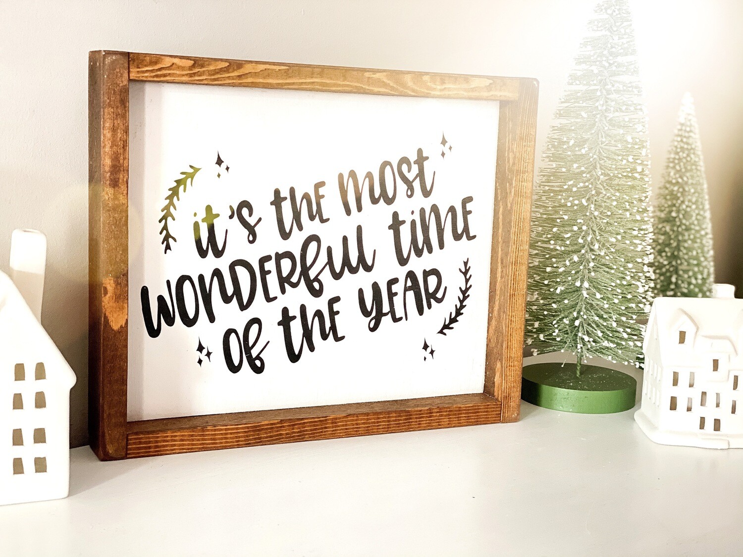 &quot;It&#39;s the most wonderful time of the year&quot; Wood Sign Small