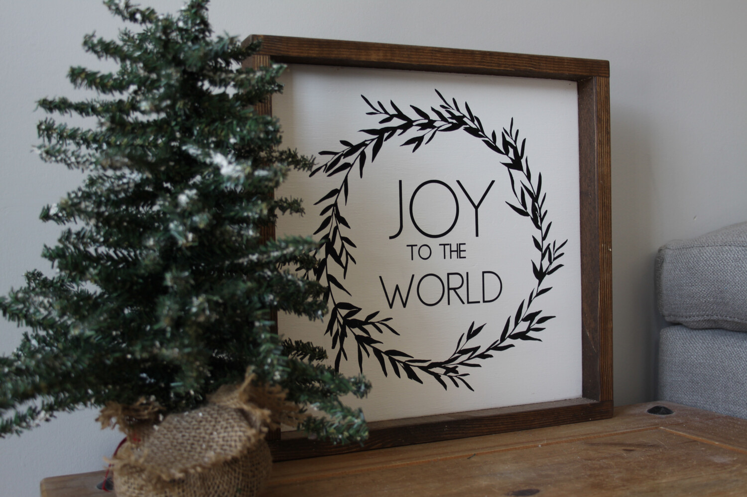 &quot;Joy To The World&quot; Wood Sign