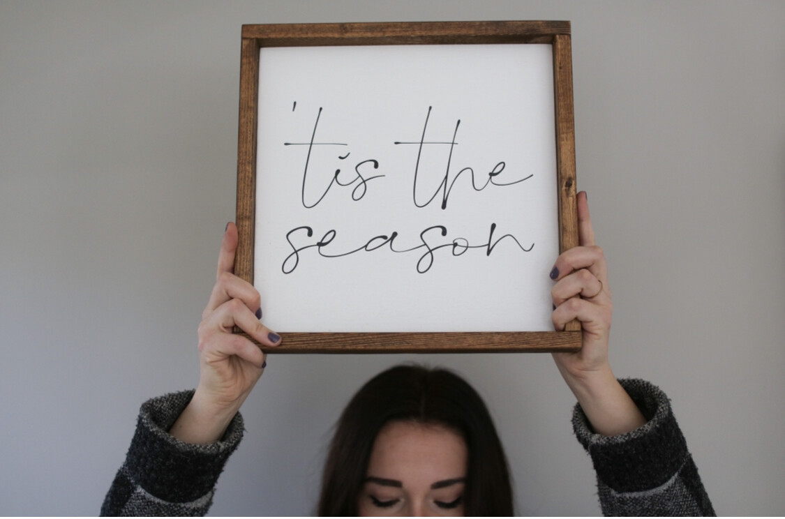 &quot;Tis The Season&quot; Wood Sign