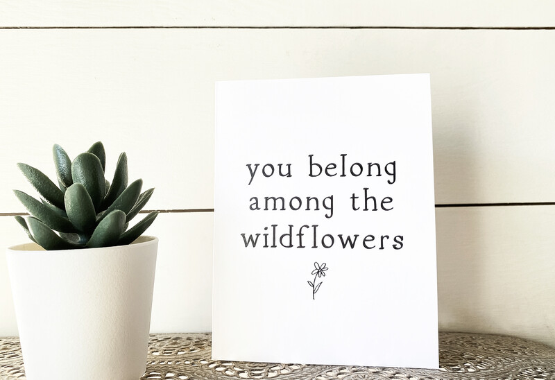 &quot;Wildflowers&quot; Card