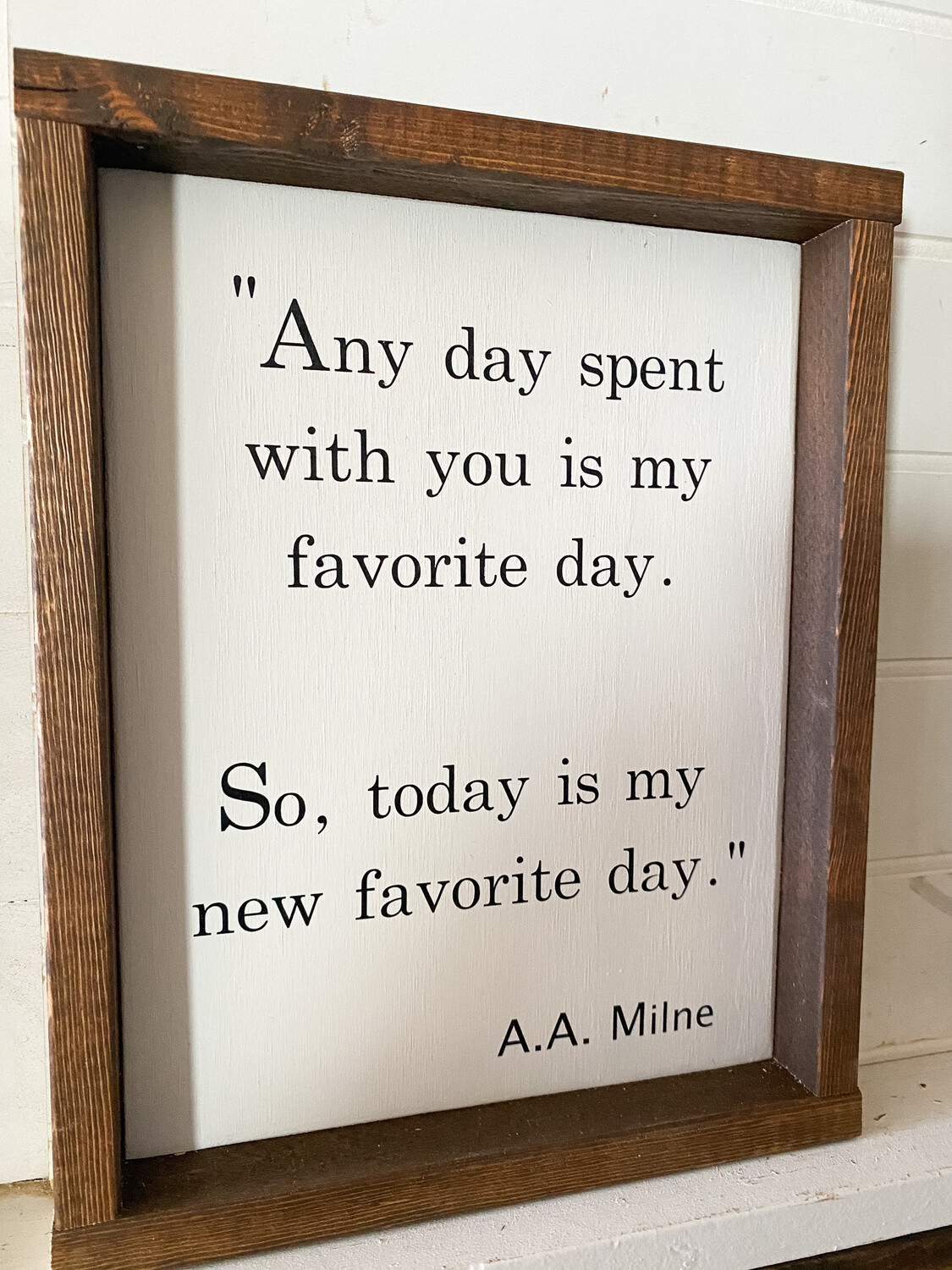 &quot;Favorite Day&quot; Sm Wood Sign