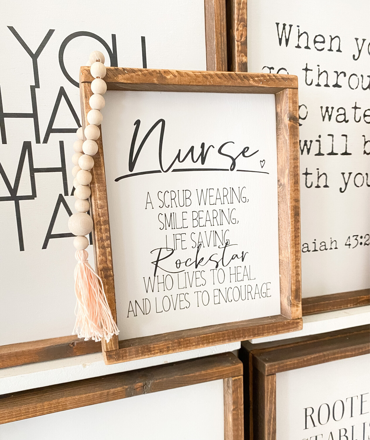 &quot;Nurse&quot; Wood Sign