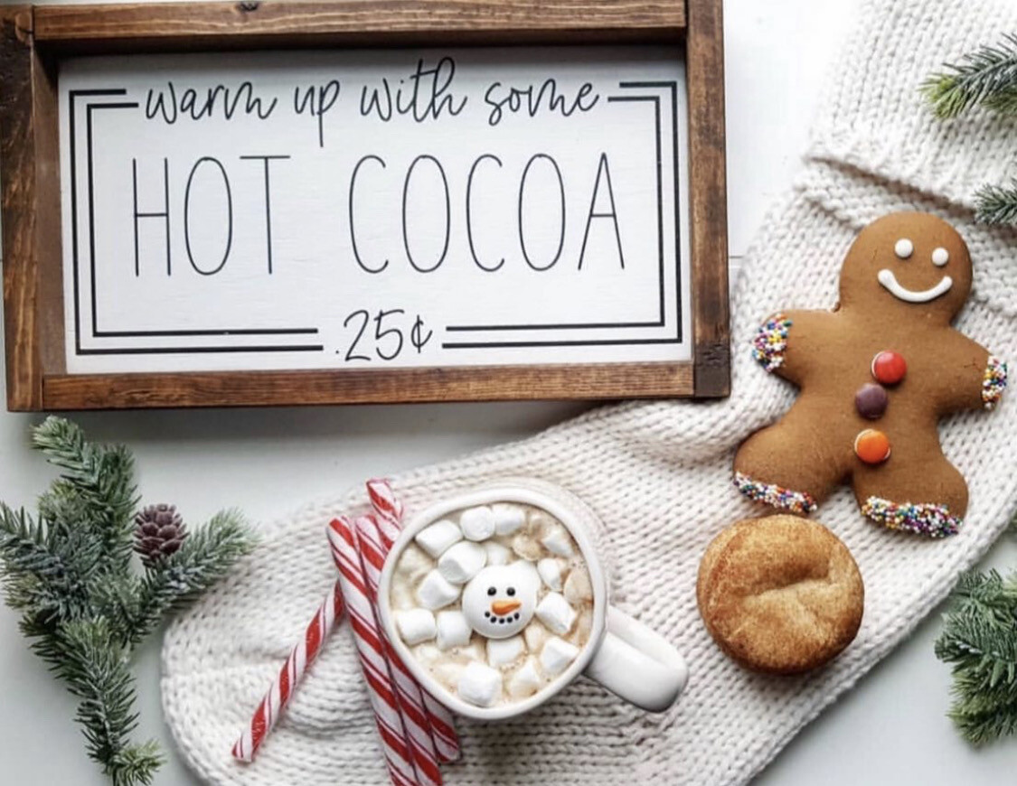 “Hot Cocoa” Wood Sign