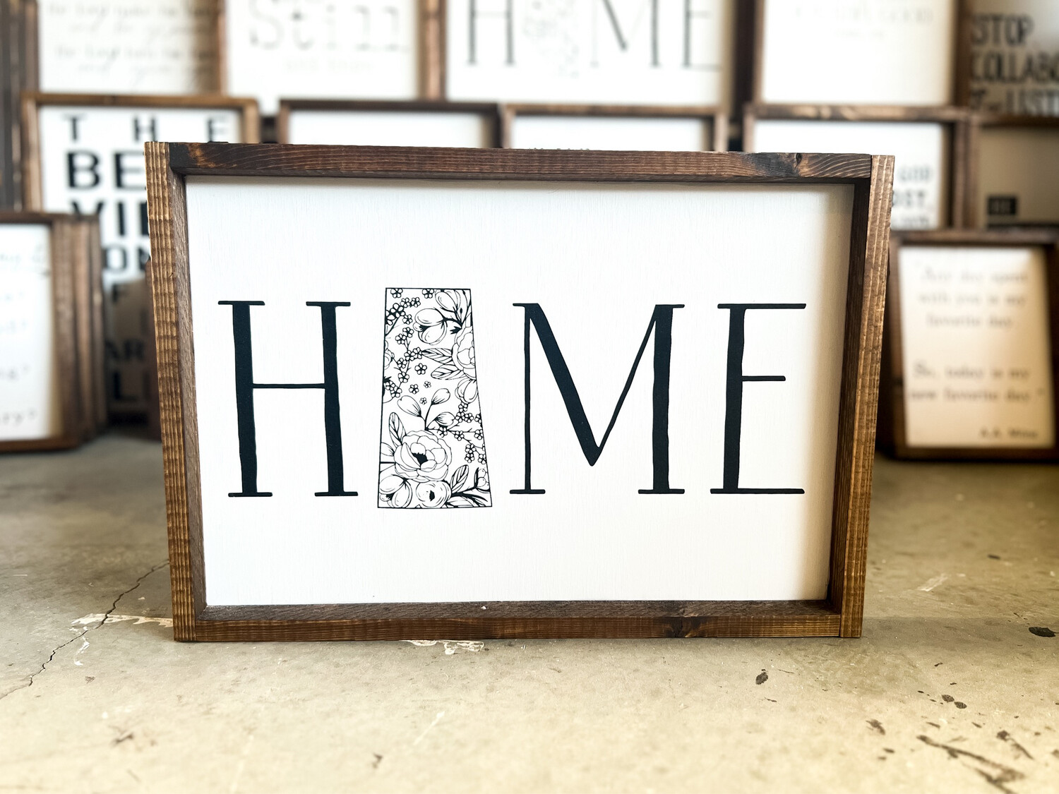 &quot;Home - Saskatchewan&quot; Wood Sign