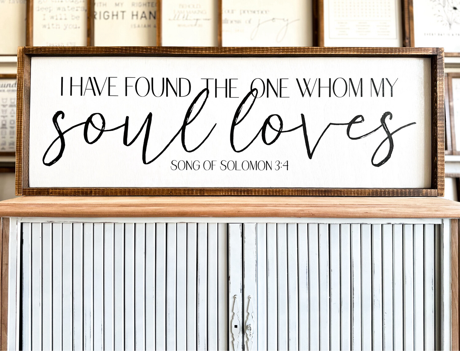 &quot;I Have Found The One&quot; Wood Sign Large